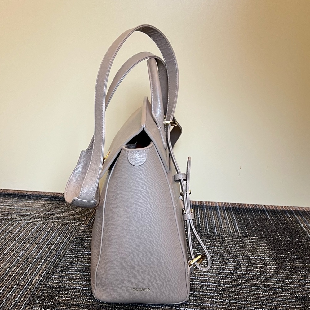 Oleada Wavia Leather Bag Plus Latte - Laptop/Workbag 15 inch $795 - Picture 4 of 11